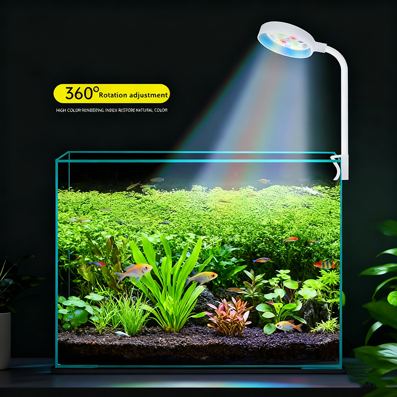 Planted Aquarium Pendant Light - USB LED Fish Tank Clip Lamp
