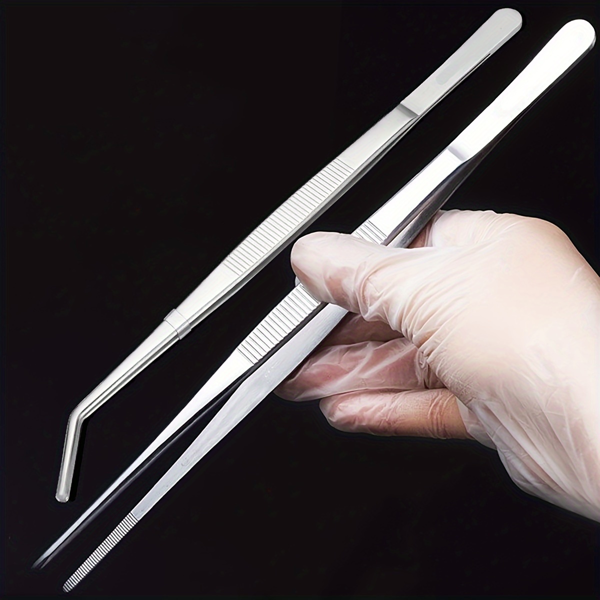 Planted Aquarium Tool Kit - 2pcs Stainless Steel Tweezers, Designed for
