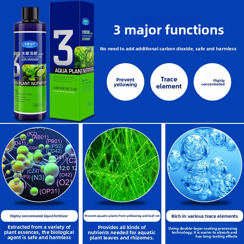 WAJABABY Liquid Aquarium Plant – Aquarium Plant Liquid Fertilizer recenzja i cena