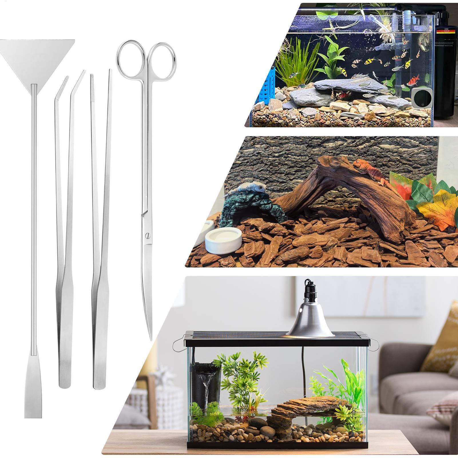 4pcs Aquarium Tool Kit Stainle – Planted Aquarium Tool Kit recenzja i cena