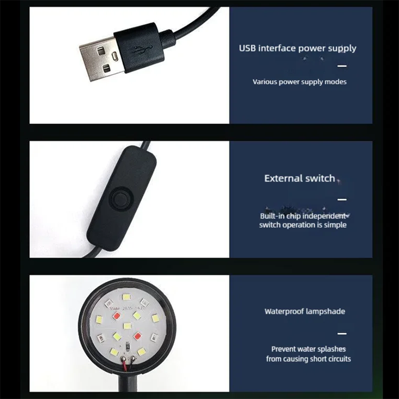USB LED Fish Tank Clip Lamp Hi – Planted Aquarium Pendant Light recenzja i cena