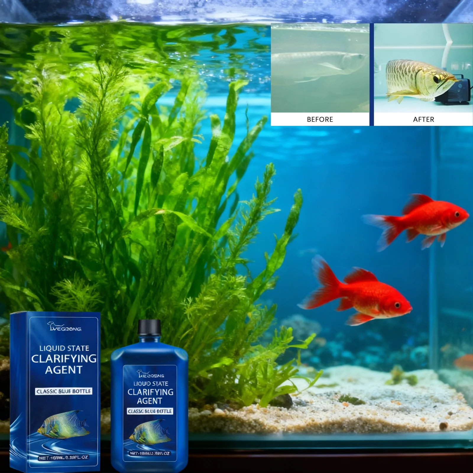 Aquarium Water Clarifier Fish  – Aquarium Plant Liquid Fertilizer recenzja i cena