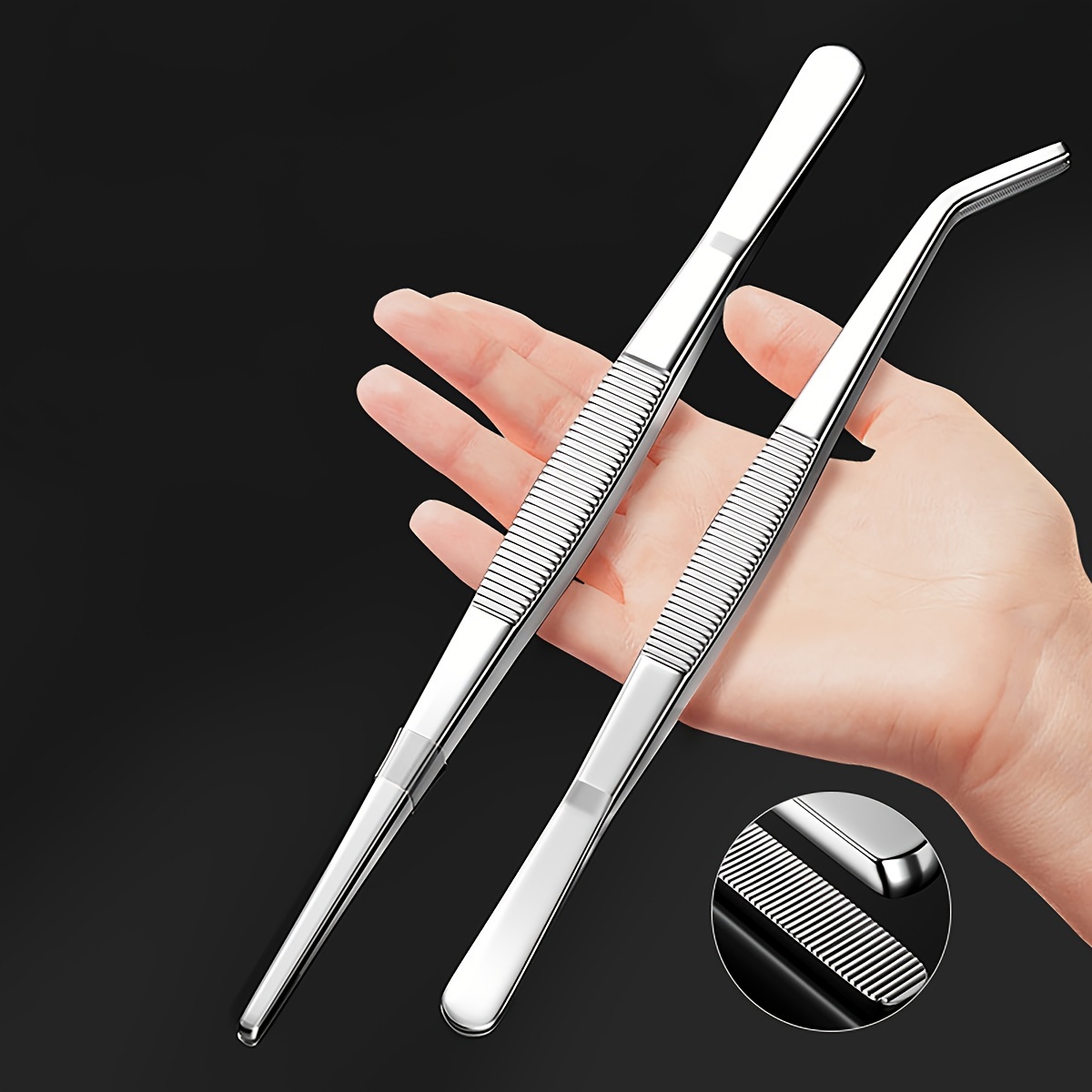 2pcs Stainless Steel Tweezers, – Planted Aquarium Tool Kit recenzja i cena